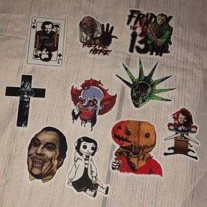 NEW_ 10 Piece Sticker Bundle - Horror Theme